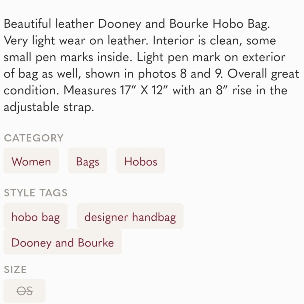 Dooney & Bourke Leather Handbag brown - Picture 11 of 11